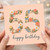 65th Birthday Card, Floral Happy Birthday Card