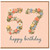 67th Birthday Card, Floral Happy Birthday Card