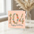 104th Birthday Card, Floral Happy Birthday Card