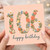 106th Birthday Card, Floral Happy Birthday Card
