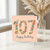 107th Birthday Card, Floral Happy Birthday Card