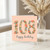 108th Birthday Card, Floral Happy Birthday Card