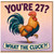 27th Birthday Card, Funny Rooster What The Cluck