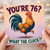 76th Birthday Card, Funny Rooster What The Cluck Card