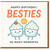 Besties Birthday Card for Best Friend - Cute Cupcake Characters, Happy Birthday Best Friends, So Many Memories - Fun Friendship Card