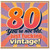 80th Birthday Card, You're Not Old Just Fucking Vintage Retro Funny Card