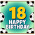 18th Birthday Card, Football Theme Happy Birthday Card