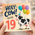 19th Birthday Card, Holy Cow You're 19 Cute Funny Birthday Card