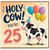25th Birthday Card, Holy Cow You're 25 Funny Cow Card