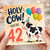 42nd Birthday Card, Holy Cow You're 42 Funny Cow Birthday Card