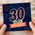 30th Birthday Card, Happy Birthday Retro Geometric Design