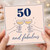 50th Birthday Card, 50 and Fabulous Champagne Glasses Card