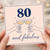 80th Birthday Card, 80 and Fabulous Champagne Toast Design