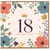 18th Birthday Card, 18 and Fabulous Floral Card