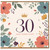 30th Birthday Card, 30 and Fabulous Floral Card