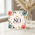 80th Birthday Card, And Fabulous Floral Crown Design