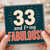 33rd Birthday Card, Funny Rude 33 and Fabulous Birthday Card