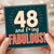 48th Birthday Card, 48 and Fabulous Retro Style Greeting Card