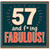 57th Birthday Card, 57 and F*ing Fabulous Card