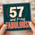 57th Birthday Card, 57 and F*ing Fabulous Card