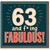 63rd Birthday Card, 63 and Fabulous Card
