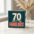 70th Birthday Card, Funny Fabulous 70 Birthday Card