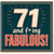 71st Birthday Card, And F*ing Fabulous Funny Birthday Card