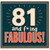 81st Birthday Card, And F*ing Fabulous Birthday Card
