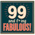 99th Birthday Card, 99 and Fabulous Card