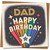 Dad Birthday Card - To a Very Special Dad, Colourful Rainbow Starburst Design - 145mm x 145mm Square Greeting Card, Includes Kraft Envelope