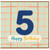 5th Birthday Card, Happy Birthday Age 5 Card
