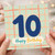 10th Birthday Card, Happy Birthday Card