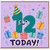 12th Birthday Card, Cute Today Celebration Card
