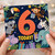 6th Birthday Card, Cute Jungle Animals Today!