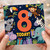 8th Birthday Card, Jungle Animals Today!