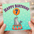 7th Birthday Card, Cute Seal and Balloon Circus Design