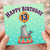 13th Birthday Card, Cute Seal Balloon Circus Design