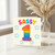 1st Birthday Card, Sassy Rainbow Number 1 Card