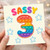 3rd Birthday Card, Sassy Rainbow Number 3