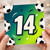 14th Birthday Card, Football Soccer Design