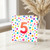 5th Birthday Card, Age 5 Birthday Card with Colourful Confetti Dots