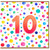 10th Birthday Card, Colourful Confetti Design