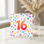 16th Birthday Card, Colourful Polka Dot Design