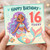 16th Birthday Card, Mermaid Birthday Card for 16 Year Old Girl
