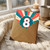 8th Birthday Card, Retro Number 8 Party Design