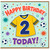2nd Birthday Card, Happy Birthday Today Soccer Shirt Design