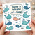 Have a Whale of a Time Birthday Card, Cute Whale Pun Ocean Theme, Fun Sea Life Greeting Card