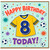 8th Birthday Card, Football Shirt Design, Boys Happy Birthday Today