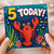 5th Birthday Card, Underwater Lobster Ocean Theme
