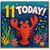 11th Birthday Card, Underwater Crab Design